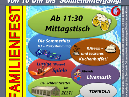Plakat Freibadfest 2023